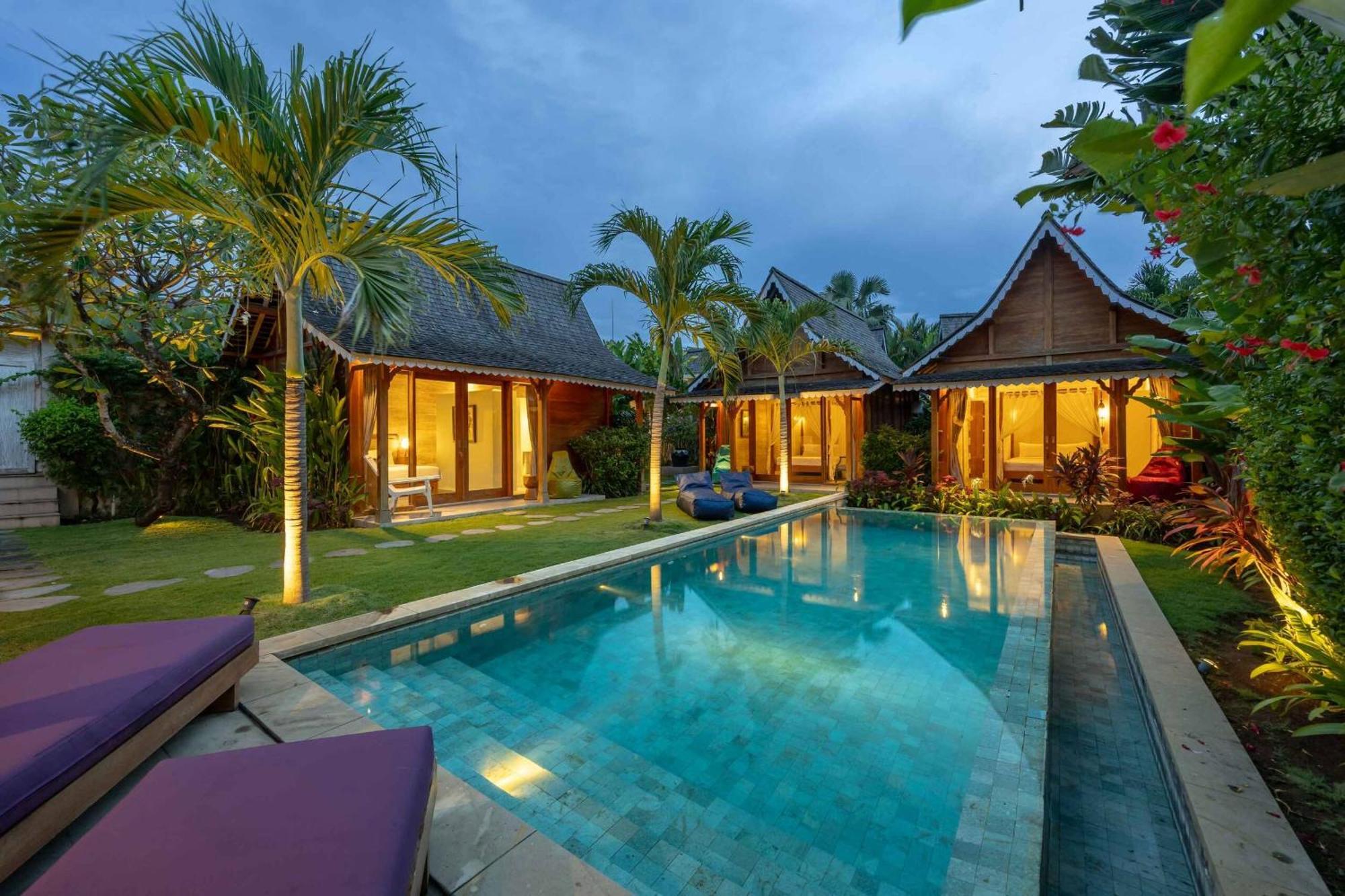 Villa Du Bah - Family Gateway 3Br Villa 12Min To Beach With Private Pool And Parking Kerobokan Kültér fotó
