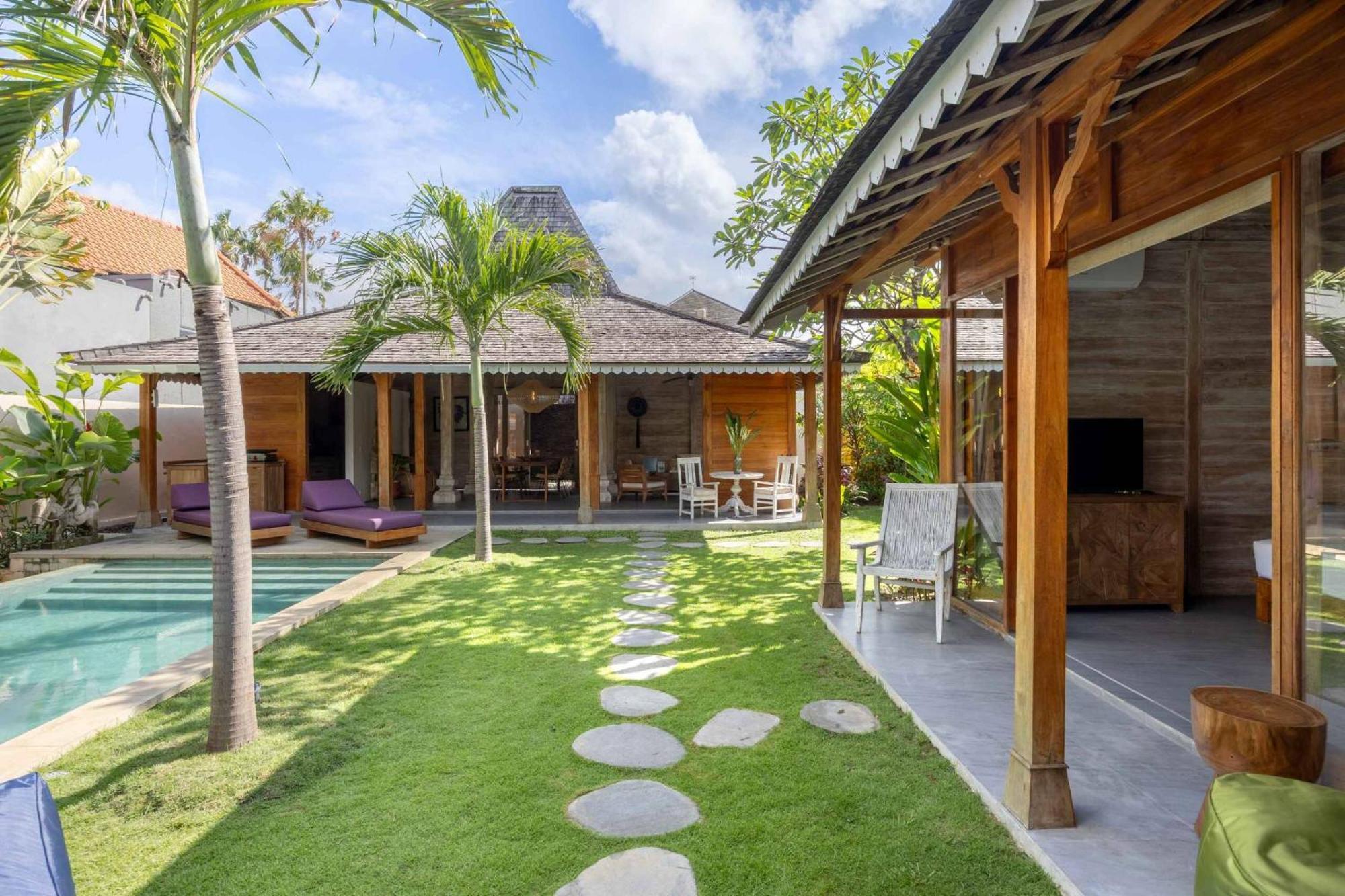 Villa Du Bah - Family Gateway 3Br Villa 12Min To Beach With Private Pool And Parking Kerobokan Kültér fotó